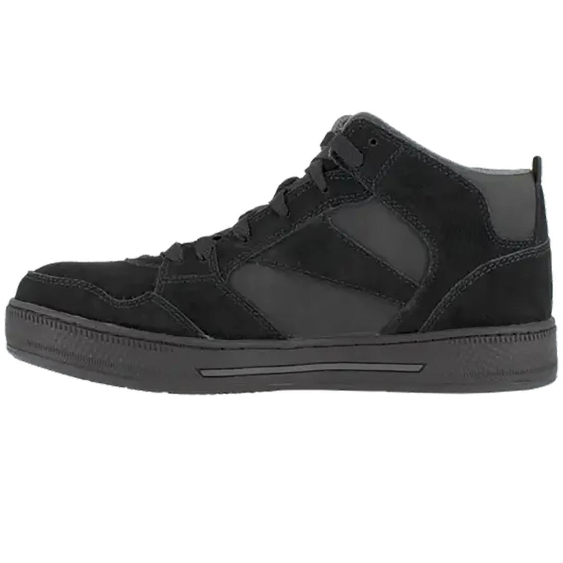 Dayod Composite Toe Athletic Work Shoes for Men - Lightweight Safety Shoes with Slip-Resistant Sole - Perfect for Construction, Warehouse & Outdoor Work (Black)