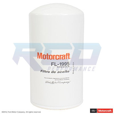 Motorcraft FL-1995A Oil Filter for Ford 7.3L Diesel Engines - Heavy Duty Engine Protection for Trucks, Vans & RVs