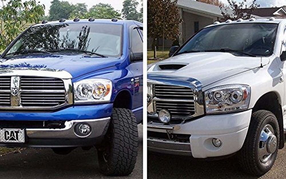 5 Pack Black Smoked Cab Roof Marker Running Lights with Amber LED for Trucks & 4x4 Vehicles - Waterproof & Durable for Off-Roading, Camping & Night Driving