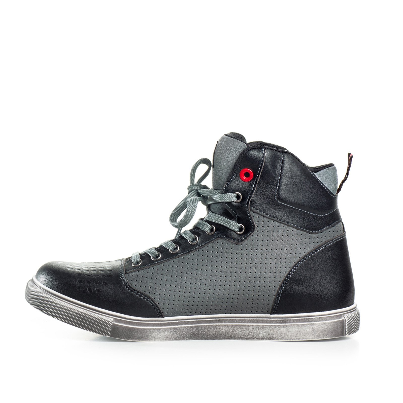 SHIMA SX-2 Men's Motorcycle Riding Shoes - Genuine Leather, Breathable & Reinforced Street Bike Boots with Ankle Protection | Perfect for Urban Commuting & Long-Distance Touring