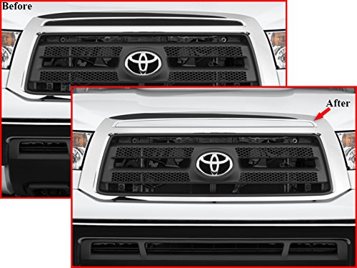 BRIGHTT-QA544783 Stainless Steel Grille Accent for 2007-2009 Toyota Tundra - 1PC Chrome Front Grille Cover for Enhanced Style & Protection | Perfect for Off-Roading, Car Shows & Daily Driving