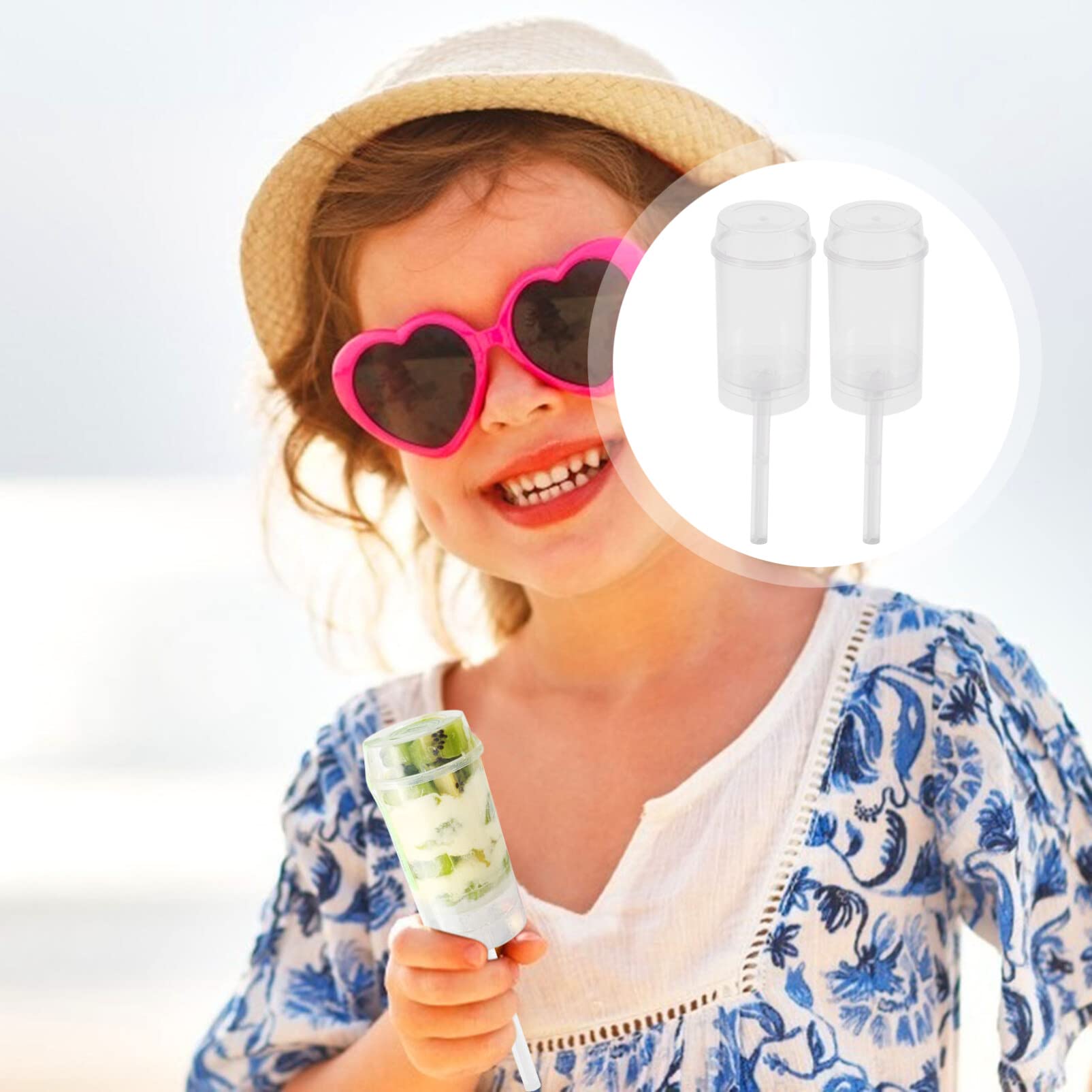 30pcs Push Up Cake Shooter Containers with Lids - Reusable Dessert Cups for Cake Pops, Ice Cream, Yogurt & Party Treats - Perfect for Birthday Parties, Weddings & Catering Events