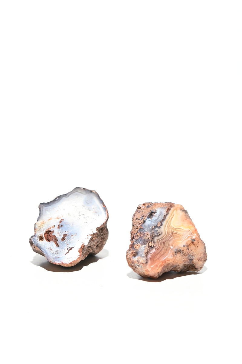 Mini Laguna Agate Geode - Natural Healing Crystal for Meditation, Home Decor & Jewelry Making | Perfect for Spiritual Gifts, Yoga Spaces & Crystal Collections
