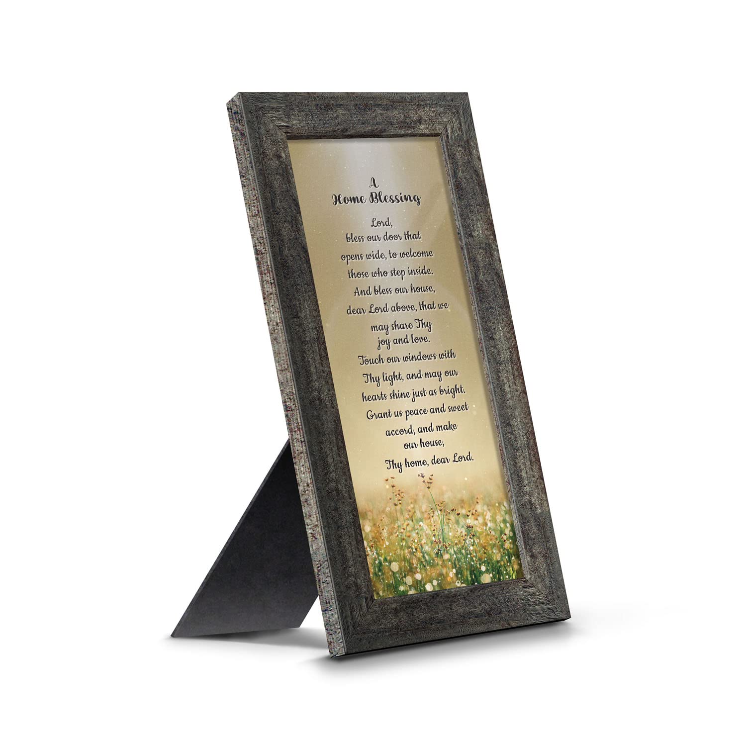 God Bless This Home Sign - Wooden Wall Decor for House Blessing, Christian Home Décor, Farmhouse Style - Perfect for Entryway, Living Room & Gift Giving