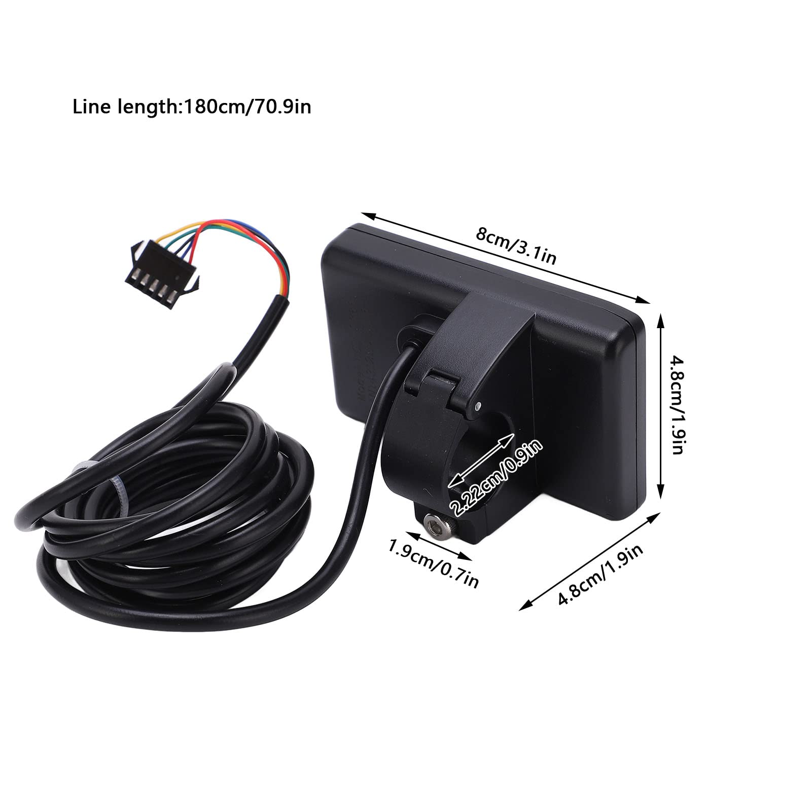 S866 Electric LCD Display Meter - IP65 Waterproof, 24V/36V/48V Compatible - Digital Voltage Monitor for E-Bikes, Scooters & Electric Vehicles
