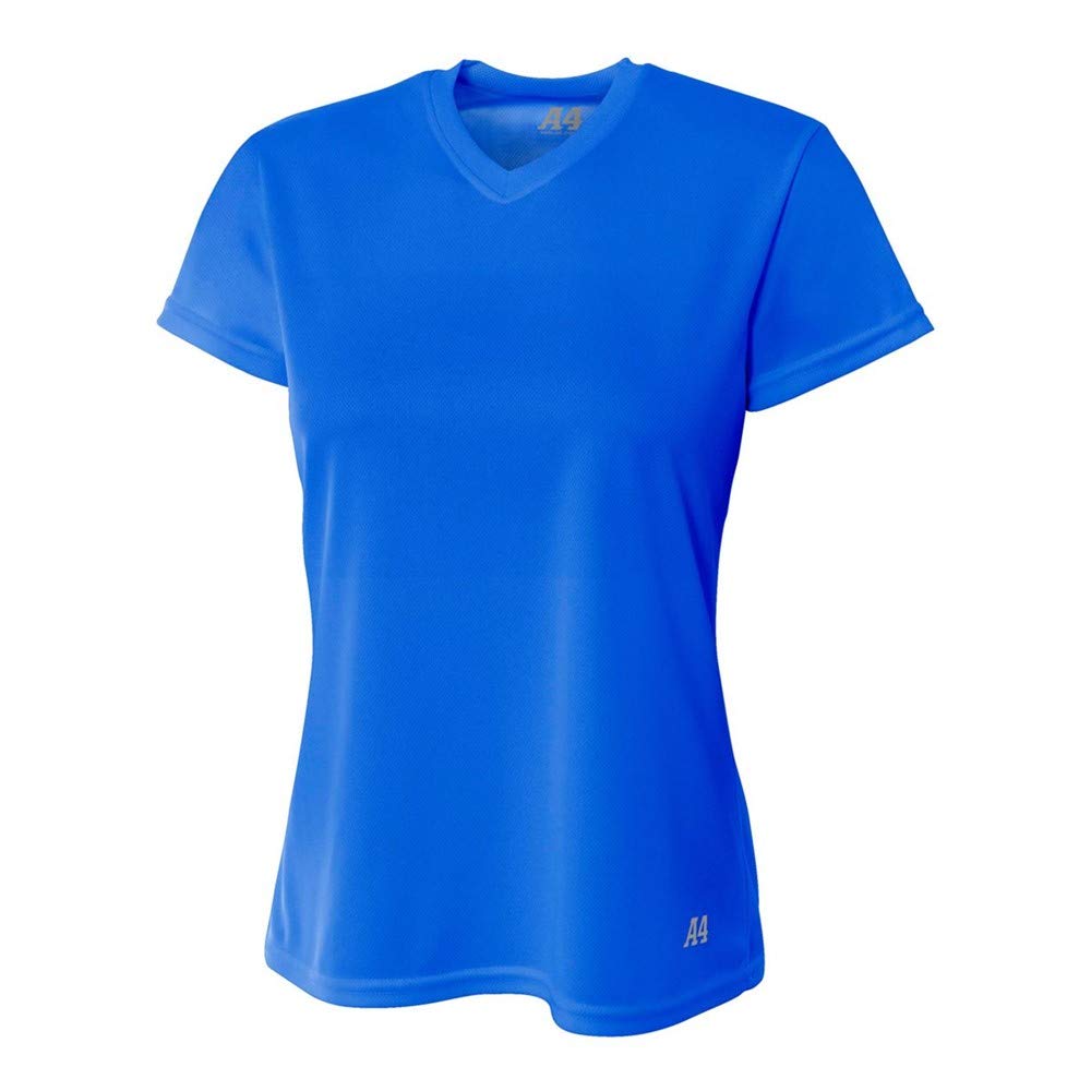 Royal Blue Birdseye Mesh T-Shirt for Women - Medium Size - Casual Wear & Summer Outfits