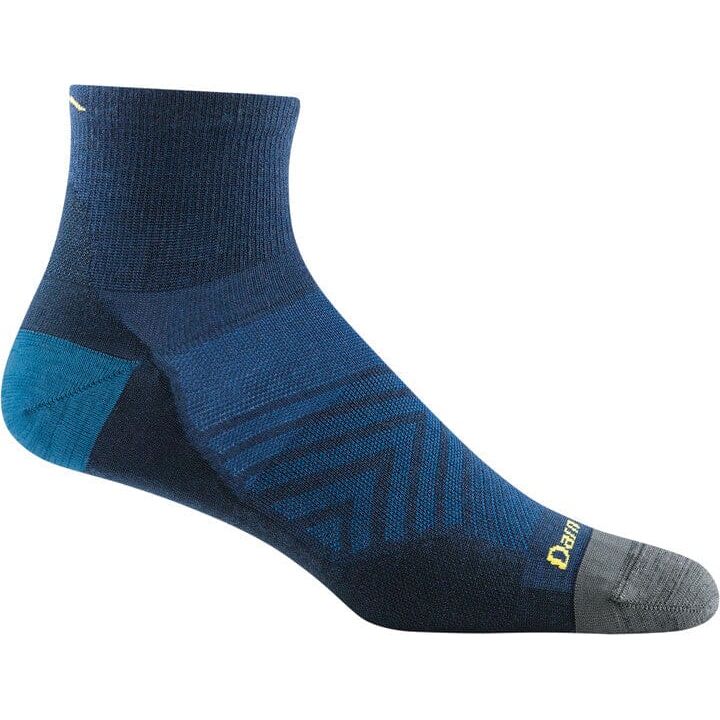 DARN TOUGH Men's Ultra Lightweight No Cushion Running Socks - Quarter Length Breathable Performance Socks for Jogging, Hiking & Gym Workouts