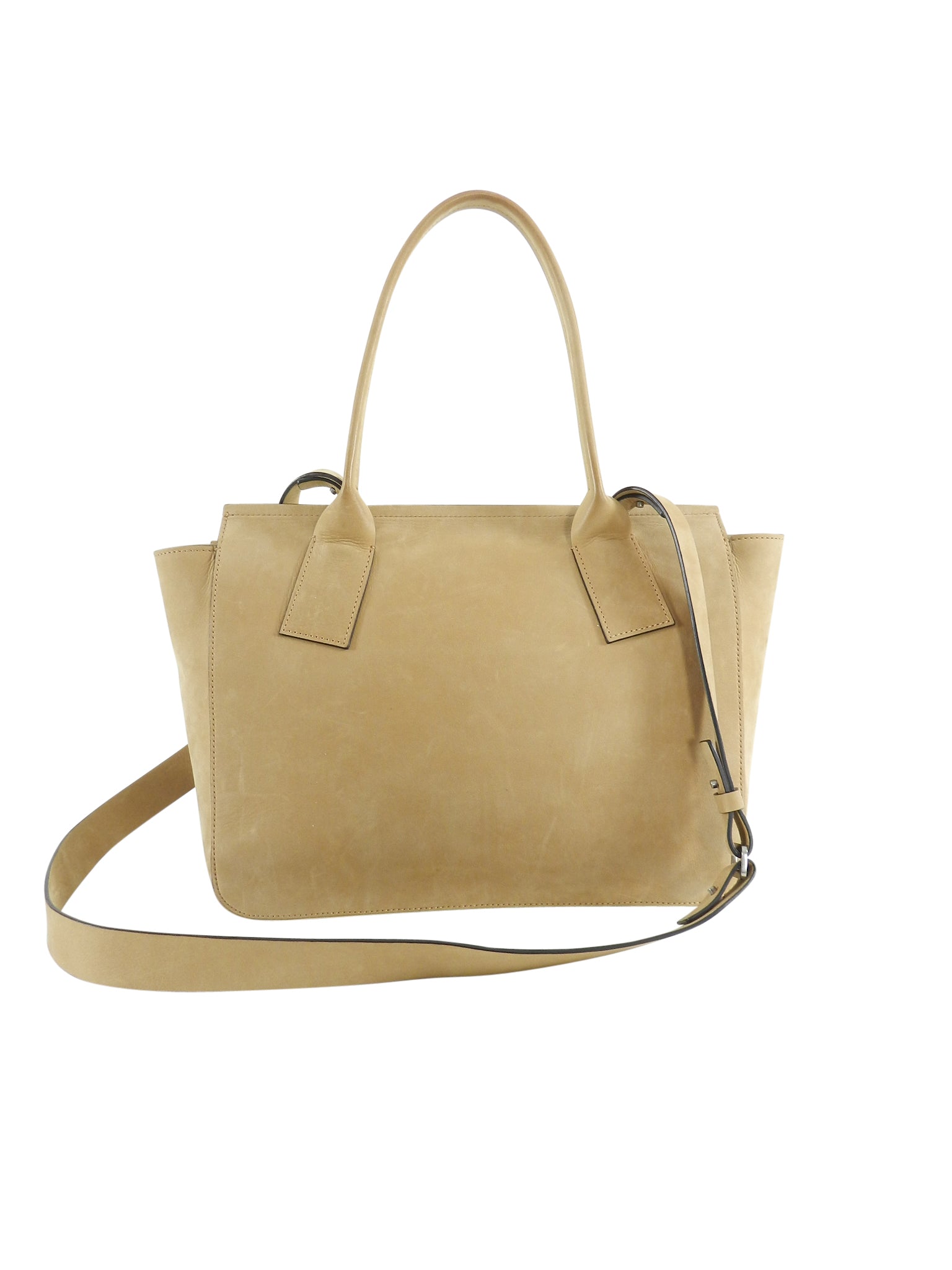 Brunello Cucinelli Genuine Nubuck Leather Crossbody Bag for Women - Light Tan Shoulder Purse - Perfect for Travel, Shopping & Everyday Use