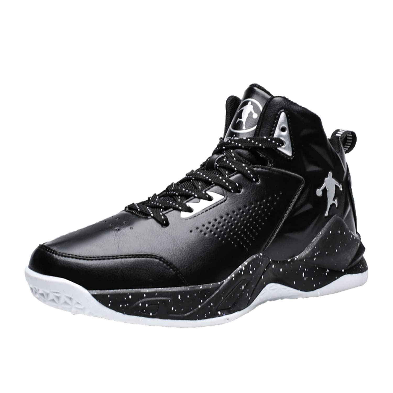 PKQIU High-Top Basketball Shoes for Men - Breathable, Durable & Non-Slip Sports Shoes - Perfect for Indoor/Outdoor Courts, Training & Streetwear Fashion