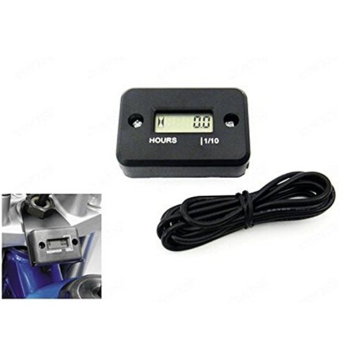 Digital Motorcycle Tachometer & Chainsaw Hour Meter - for Engine RPM & Usage Tracking