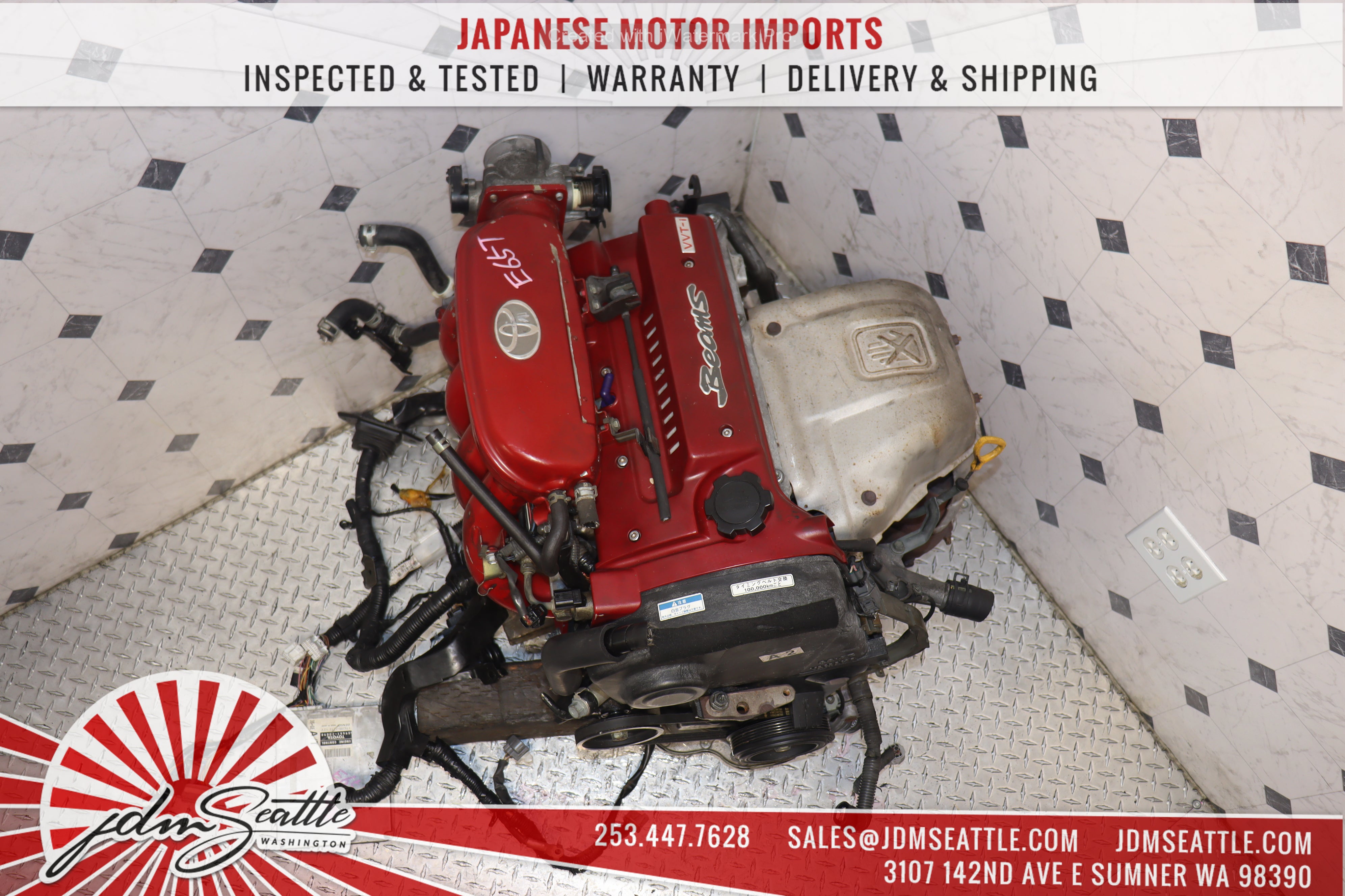 Toyota Celica SS III ST202 BEAMS 2.0L VVTI Red Top Engine - JDM 3SGE Motor for Performance Upgrades & Racing | Perfect for Engine Swap, Restoration Projects & Car Enthusiasts