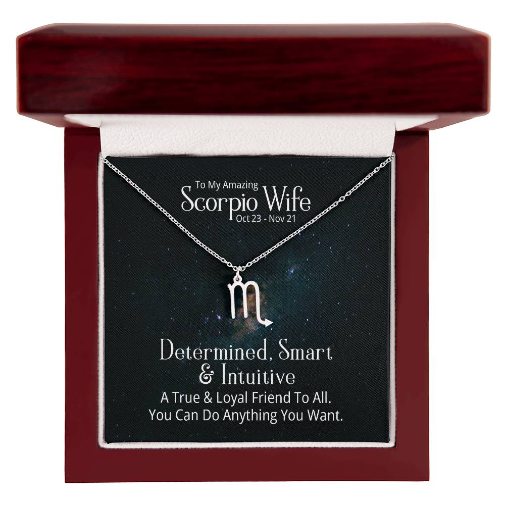 Scorpio Wife Gift from Husband - Unique Zodiac Sign Present for Scorpio Women - Perfect for Birthday, Anniversary & Special Occasions