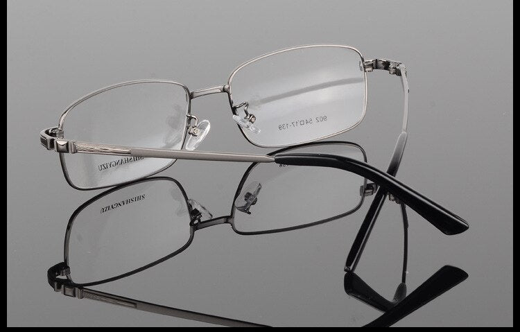 Bclear Men's Full Rim Eyeglasses Gold Plated Frame S902 - Stylish Reading Glasses for Work, Driving & Daily Use