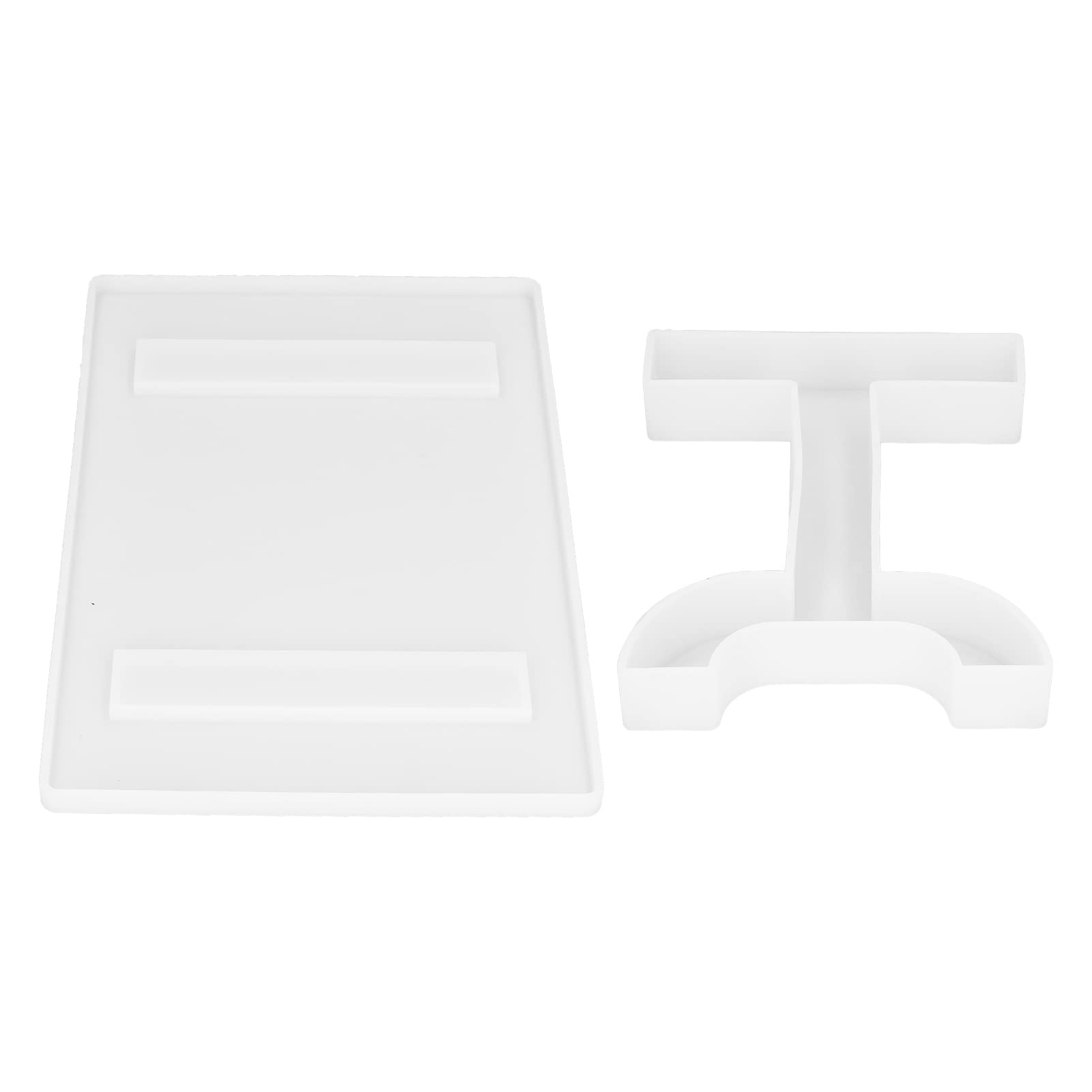 GLOGLOW Soft Silicone Desk Shelf Mold - Easy Demold, Durable T-Foot Design for Office Organization | Perfect for DIY Crafts, Home Decor & Workspace Accessories