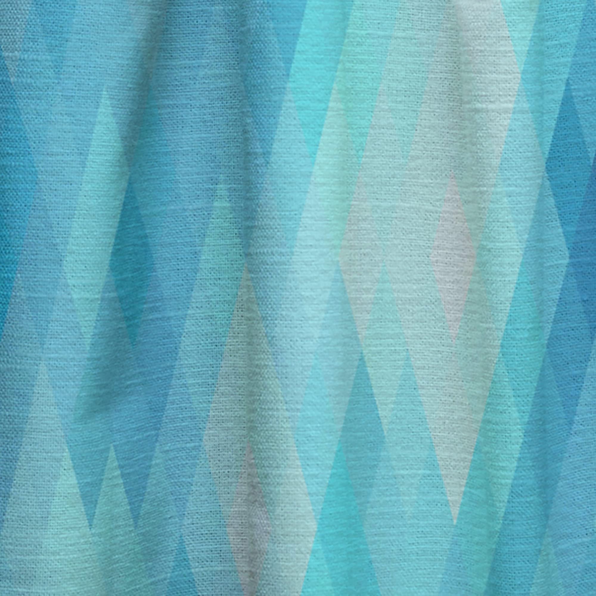 DesignQ Thermal Insulated Blackout Curtains - Modern Abstract Geometric Pattern with Rhombus Design - 52x120 Inch Single Panel Window Drapes for Bedroom & Living Room - Energy Saving, Noise Reducing & Light Blocking for Better Sleep & Privacy
