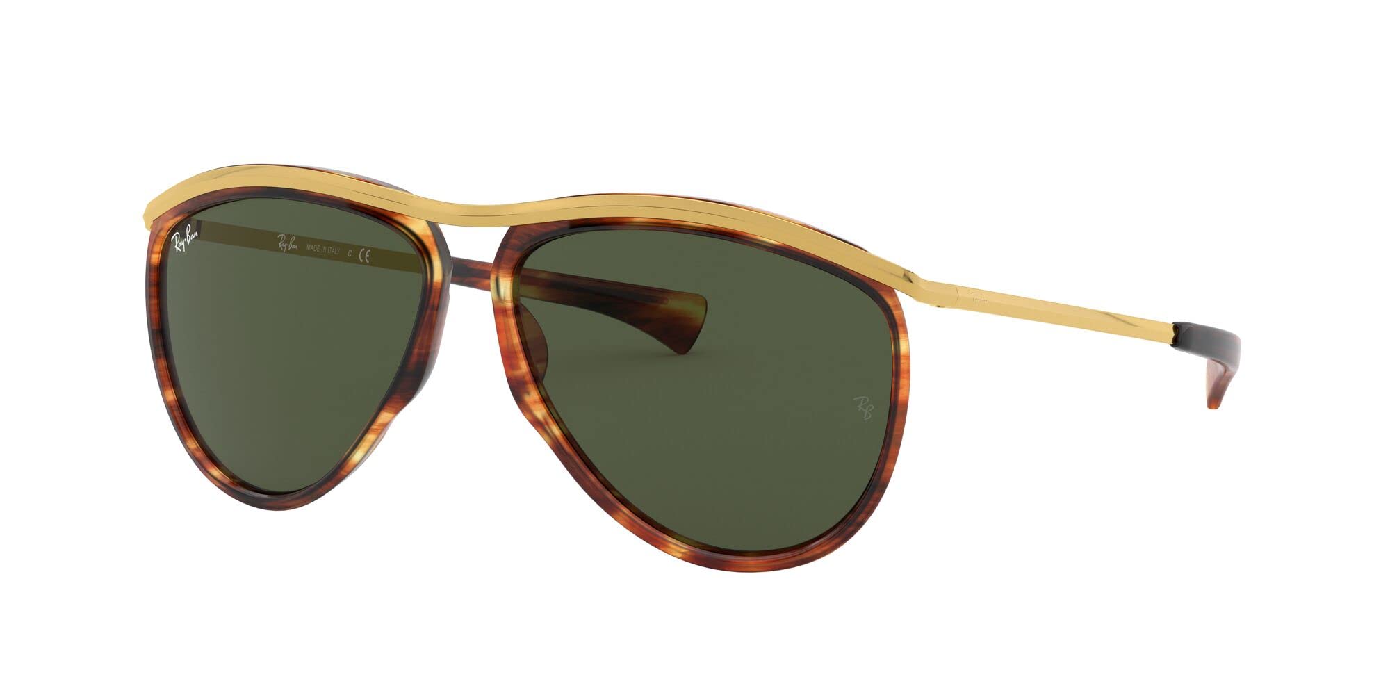 Ray-Ban RB2219 Olympian Aviator Sunglasses - Classic Polarized UV Protection for Men & Women - Perfect for Driving, Travel, and Outdoor Activities