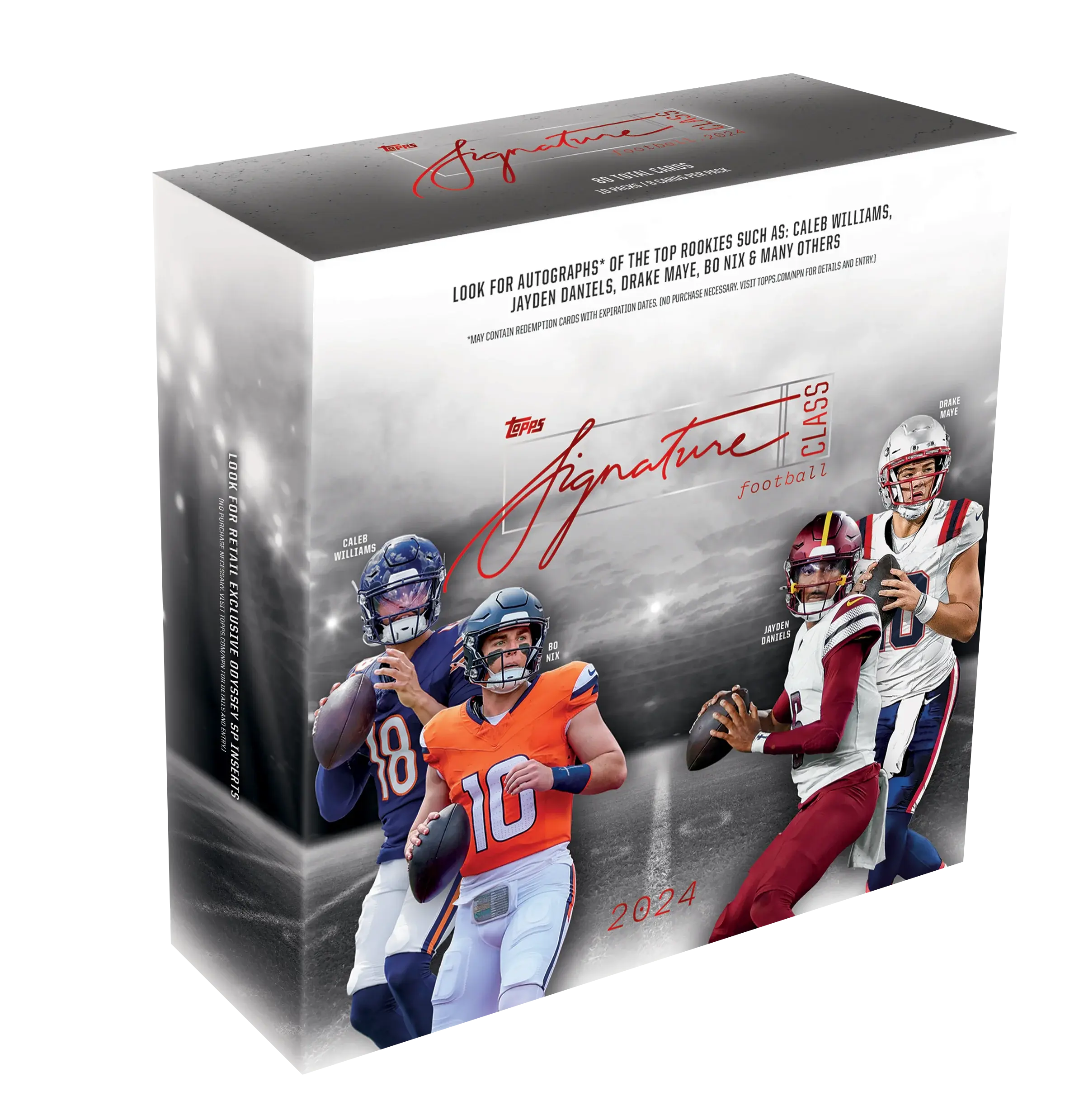 2024 Topps Signature Class Football Mega Box - Collectible Trading Cards for NFL Fans | Perfect for Sports Memorabilia Collections & Gifts