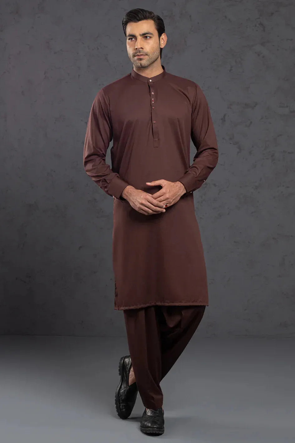 Stylish Blended Maroon Kurta & Trouser Set for Men - Perfect for Festivals, Weddings & Casual Wear | Almirah Collection