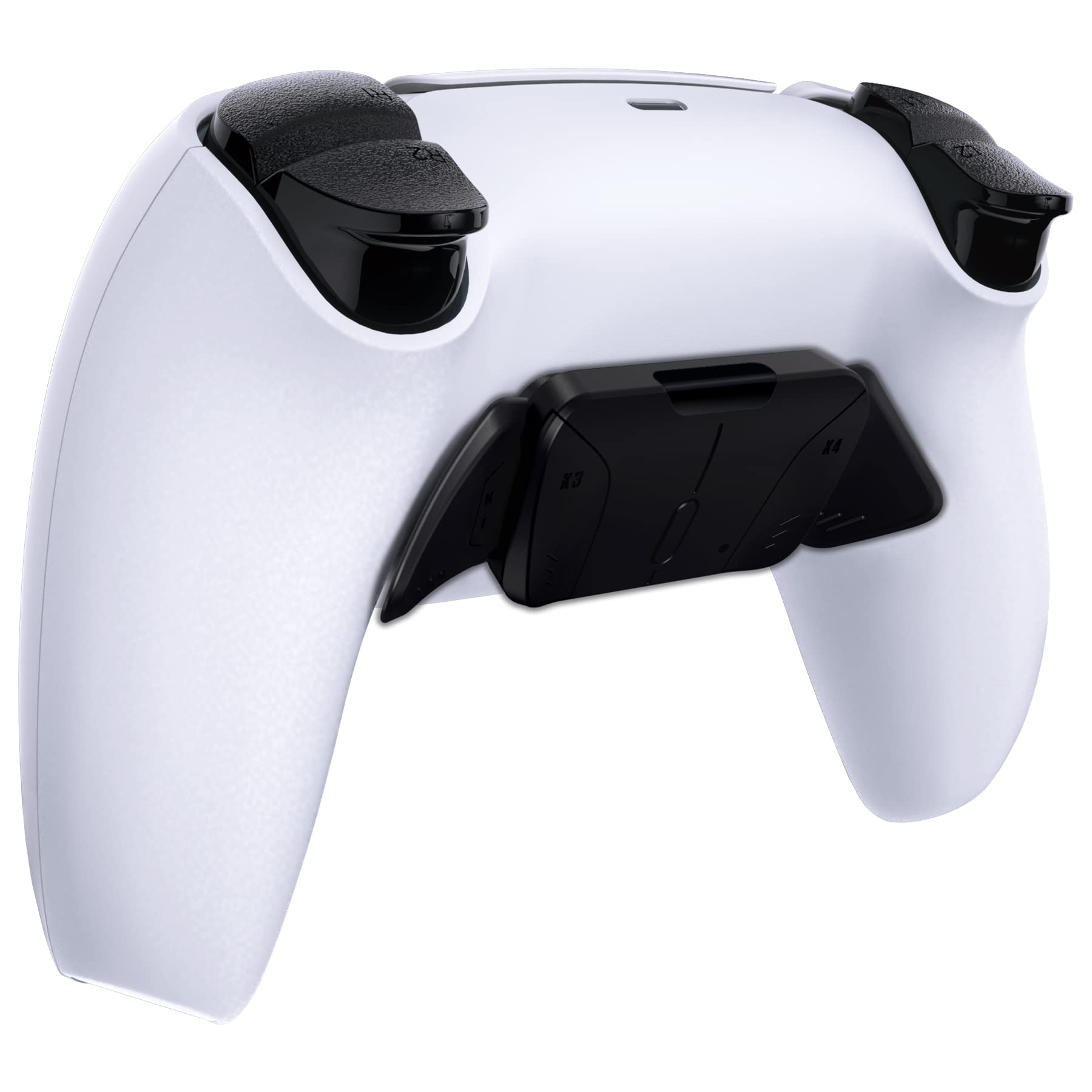 eXtremeRate RISE4 Replacement Back Paddles & Remapper Board for PS5 Controller - Customizable K1K2K3K4 Back Buttons & PCBA Board (Black) | Gaming Accessories for Competitive Play & Enhanced Control