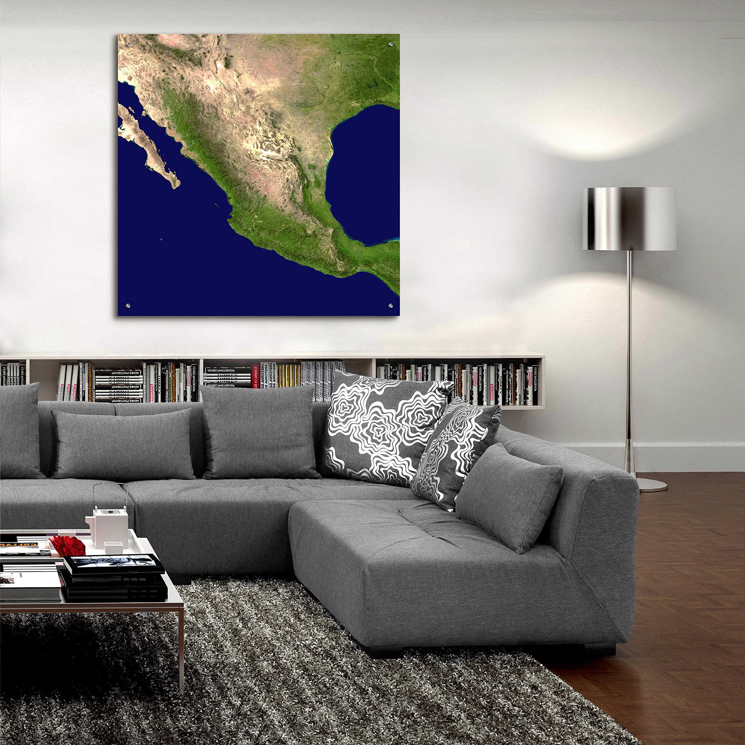 Epic Art 'Earth as Art: Mexico and Central America' Acrylic Glass Wall Art - 36x36 Inches - Stunning Home & Office Decor for Living Room, Bedroom, or Office Space