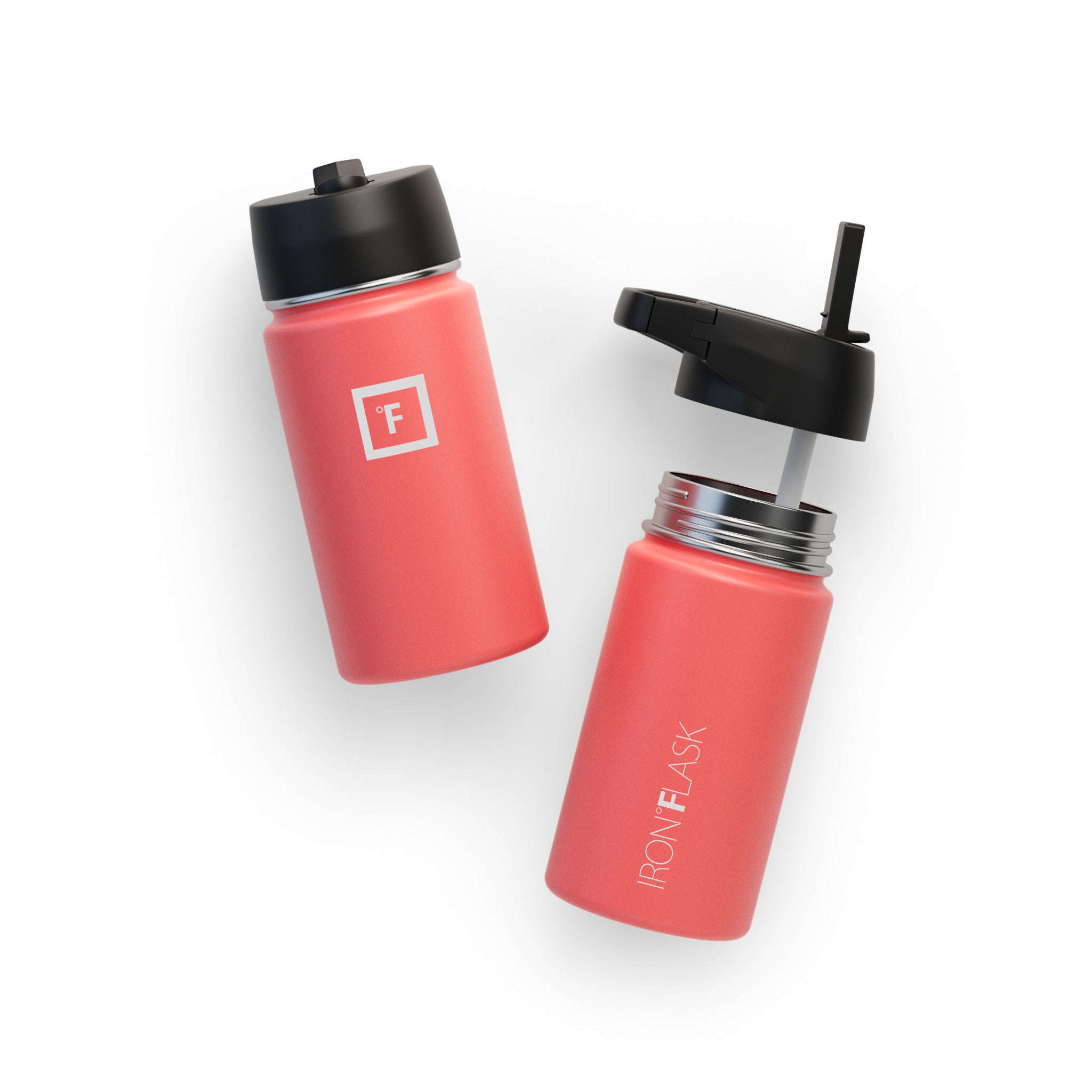 14 Oz Wide Mouth Water Bottle with Straw Lid - Leakproof & BPA Free - Perfect for Gym, Hiking, Travel & Everyday Hydration