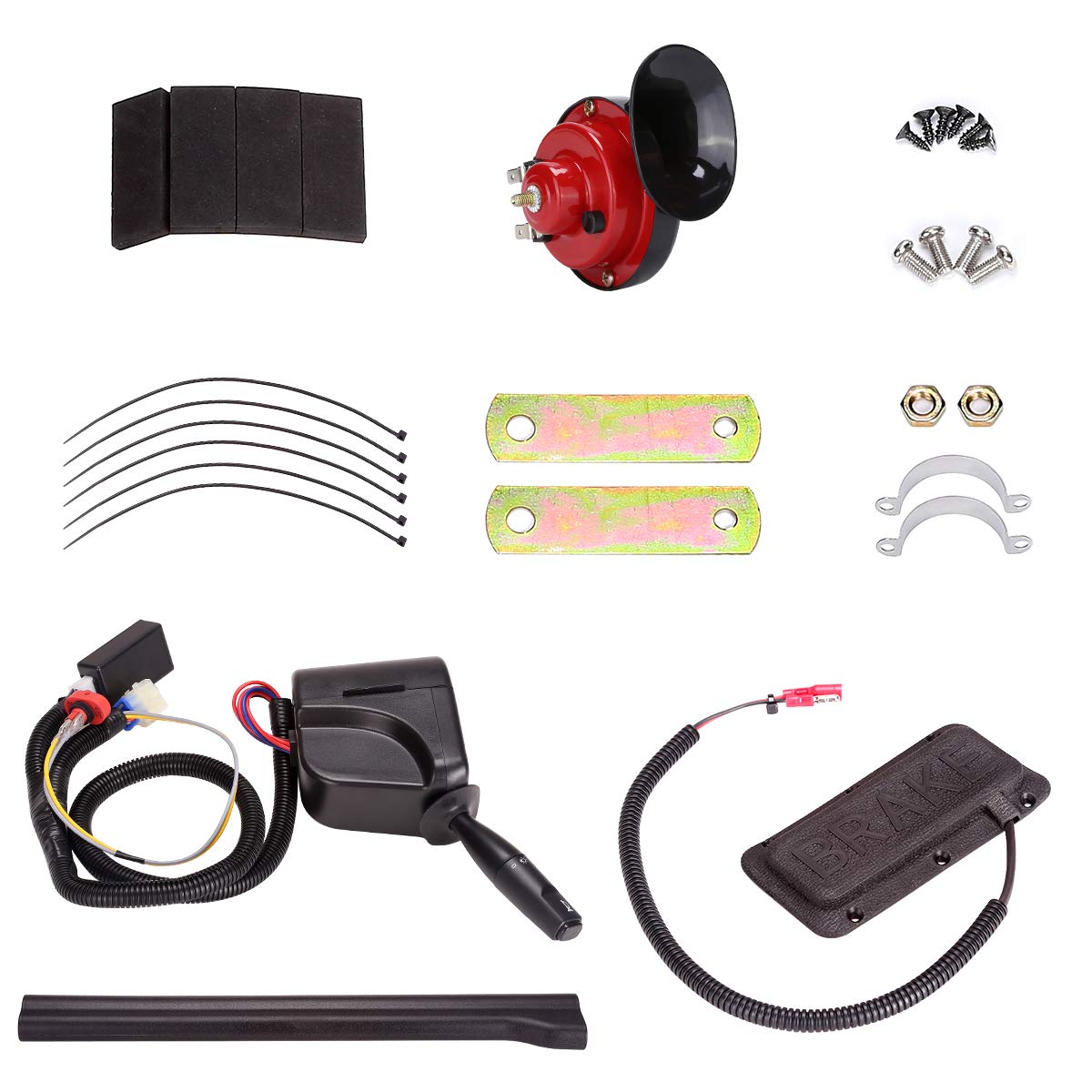 EZGO RXV 08-15 Golf Cart Lights Kit - 12V Headlights & Tail Lights with Turn Signals for Street Legal Use