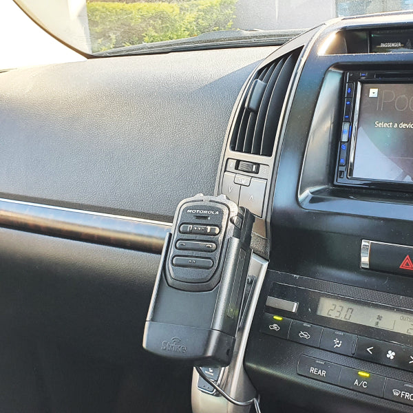 Motorola WM500 Wireless PoC Speaker Microphone - Hands-Free Communication for Truckers & First Responders - Durable Car Mount Cradle for Vehicles & Emergency Vehicles