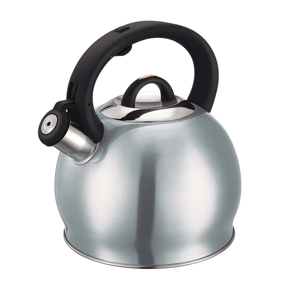 Premium Stainless Steel Tea Kettle 3.2 Quart (3L) - Moonlight Collection in Elegant Grey - Perfect for Boiling Water, Making Tea & Coffee - Ideal for Home, Office & Camping Use