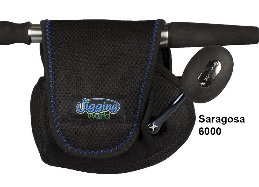 Jigging World Neoprene Spinning Reel Covers - Durable Fishing Reel Protection for Saltwater & Freshwater - Perfect for Boat, Surf, and Ice Fishing