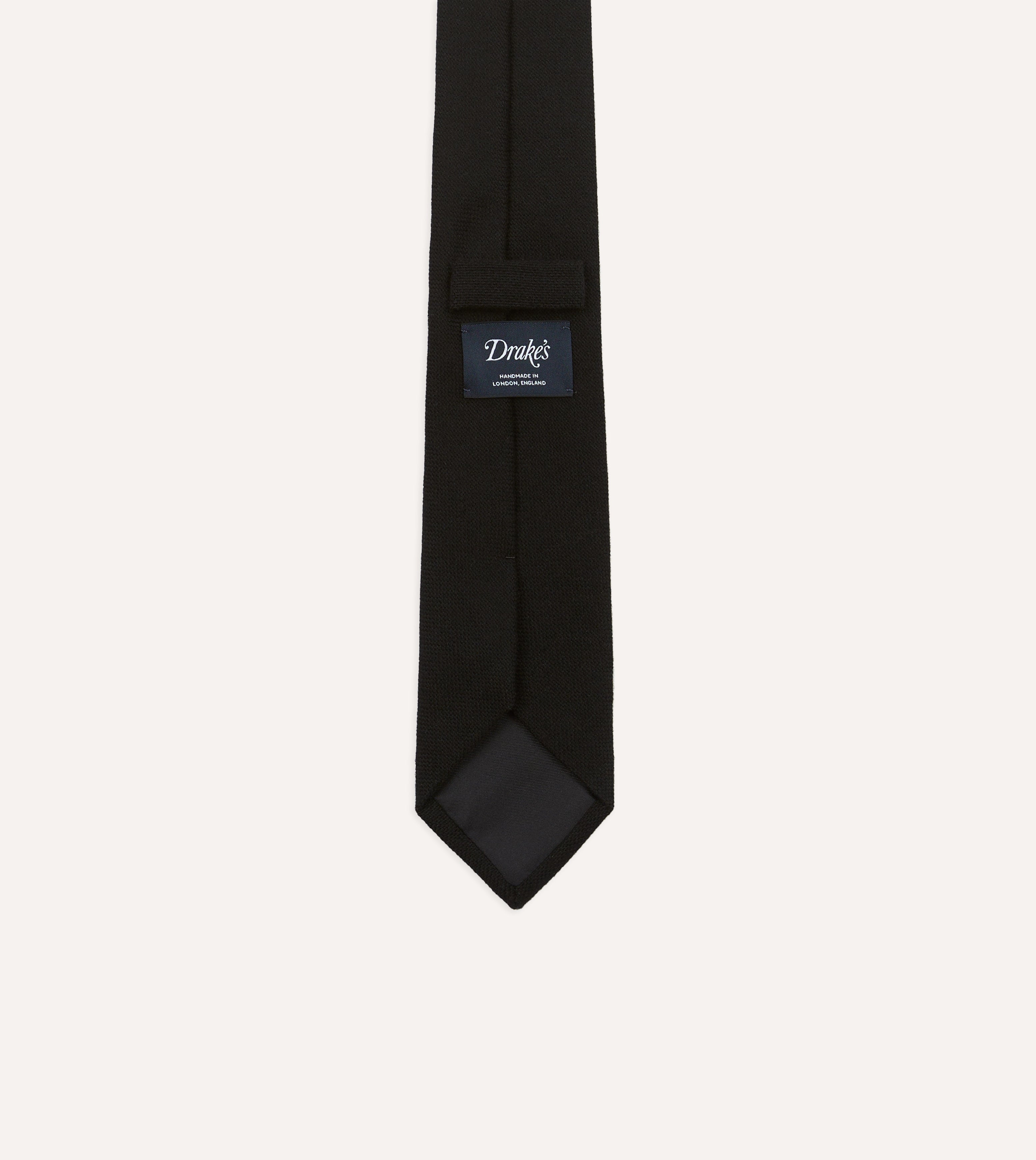 Premium Black Pure Cashmere Necktie with Solid Tip - Elegant Silk Lined Business Tie for Men, Perfect for Weddings, Office Meetings & Formal Events