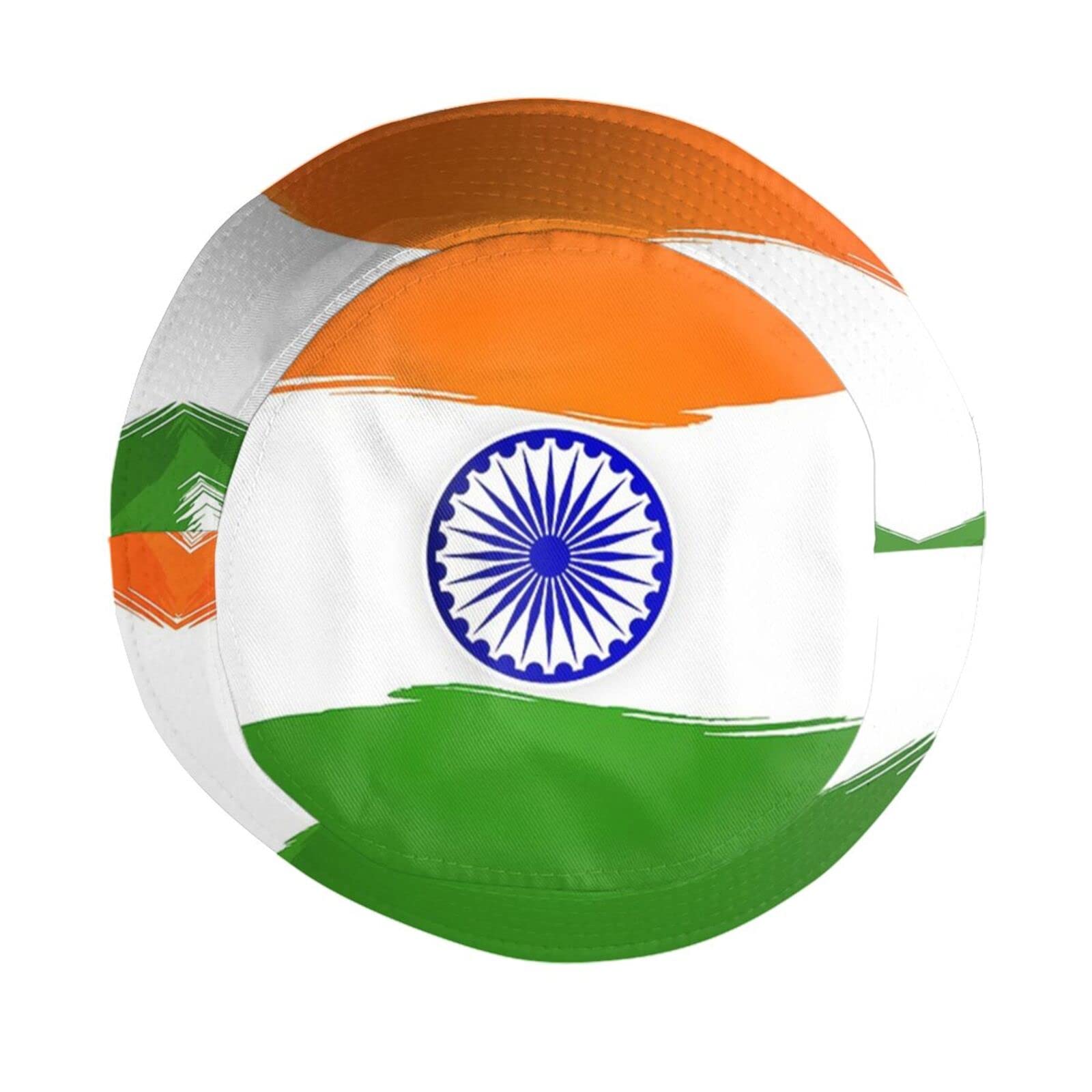 India Flag Bucket Hat - UPF 50+ Sun Protection, Packable & Wide Brim for Outdoor Summer Travel - Unisex Fisherman Hat for Men & Women - Perfect for Beach, Hiking, and Festival Events