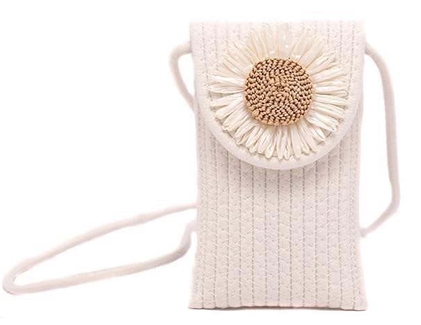 Women's Handmade Jute Crossbody Bag - Small Shoulder Sling Purse for Phone & Essentials | Perfect for Travel, Shopping & Everyday Use