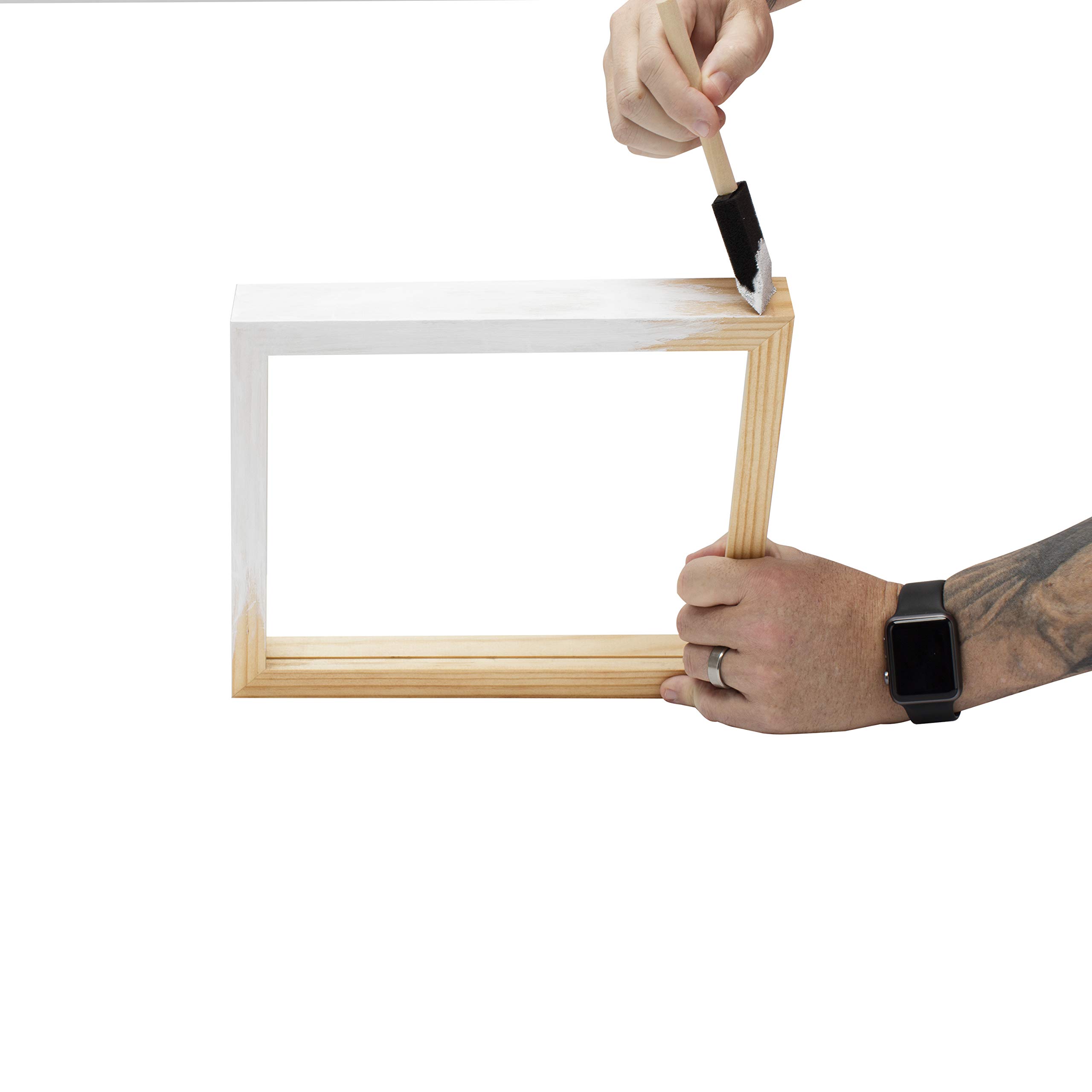 Unfinished Wood Gallery Frame 12x16 Inches - 10 Pack for Wall Art, Photo Displays & Home Decor | Rustic DIY Picture Frames