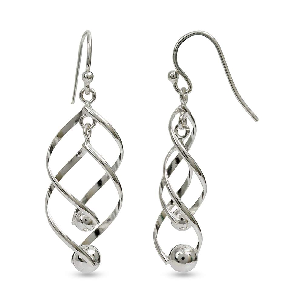 LeCalla 925 Sterling Silver Teardrop Dangle Earrings for Women | Elegant Fish Hook Drop Earrings | Hypoallergenic Everyday Jewelry Gift | Perfect for Office, Date Night & Special Occasions