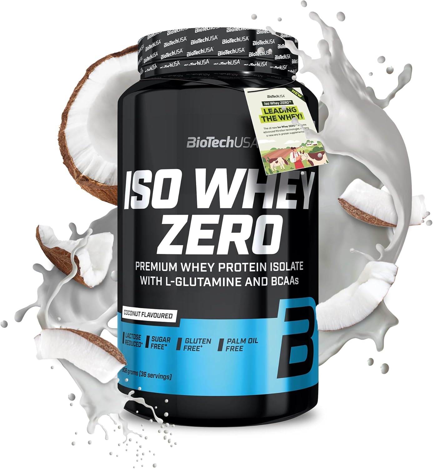 BioTechUSA Iso Whey Zero 908g - Premium Zero Carb Whey Protein Powder for Muscle Recovery & Growth - Ideal for Post-Workout, Gym & Fitness Enthusiasts