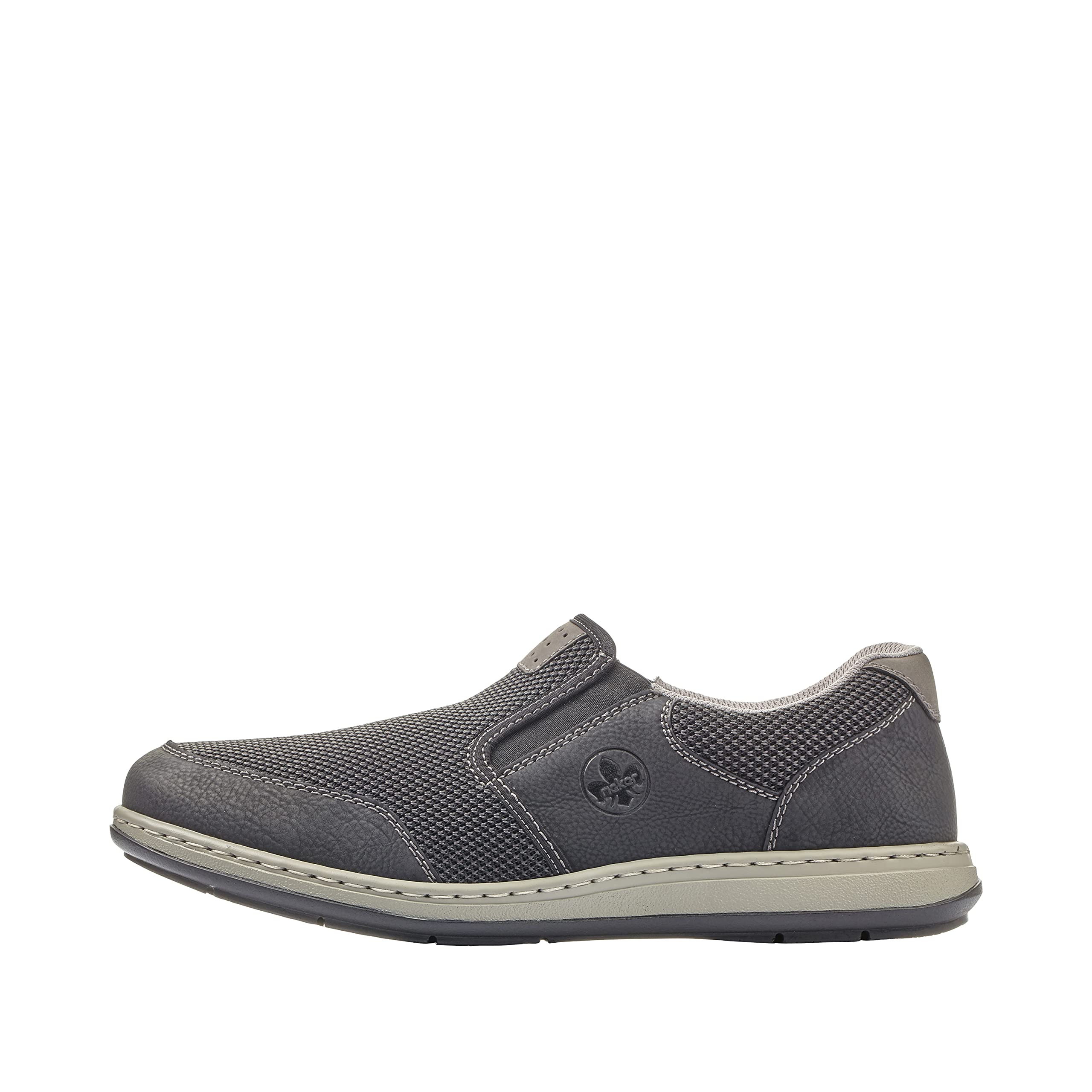 Rieker Men's Comfortable Slip-On Loafers - Lightweight Casual Shoes for Walking, Office & Travel - Breathable & Stylish Men's Footwear