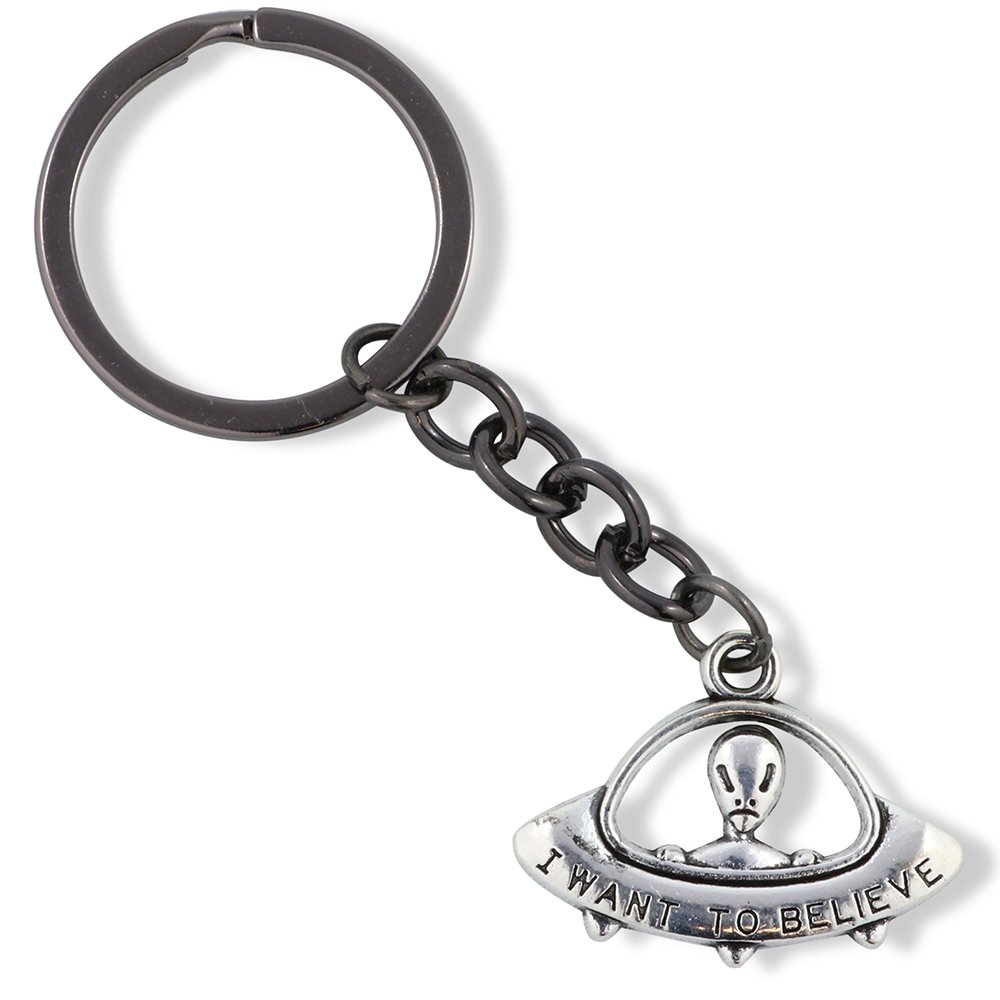 Alien UFO Keychain - Unique Space-Themed Jewelry Gift for Men & Women - Perfect for Backpacks, Keys & Decor - Ancient Spaceship Charm Accessory