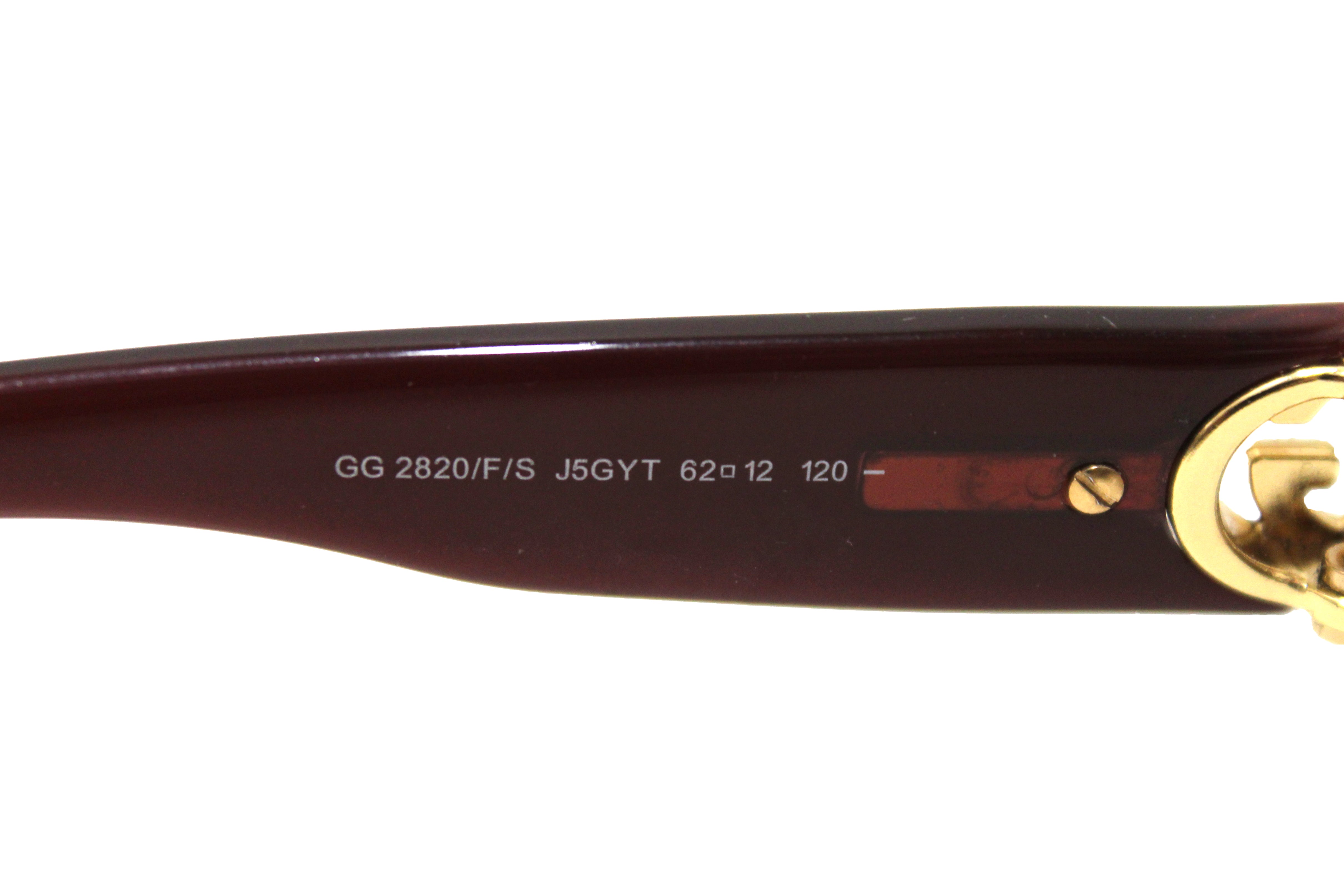 Authentic Gucci GG Crystal 2820/F/S Sunglasses for Women - Brown Luxury Designer Shades for Fashion & Sun Protection | Perfect for Beach, Driving & Outdoor Activities
