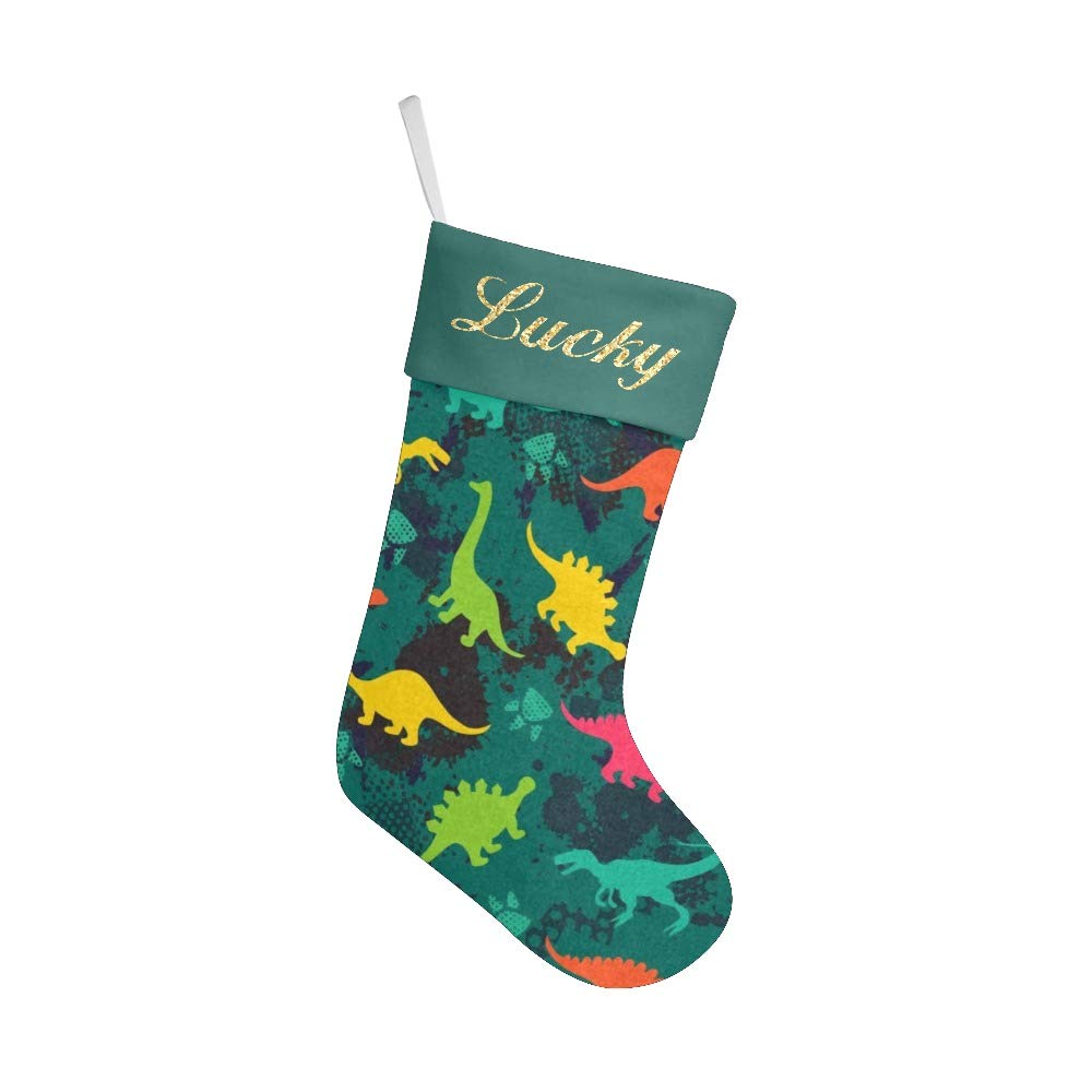 Personalized Christmas Stockings with Name - Custom Xmas Gift Decor 17.5