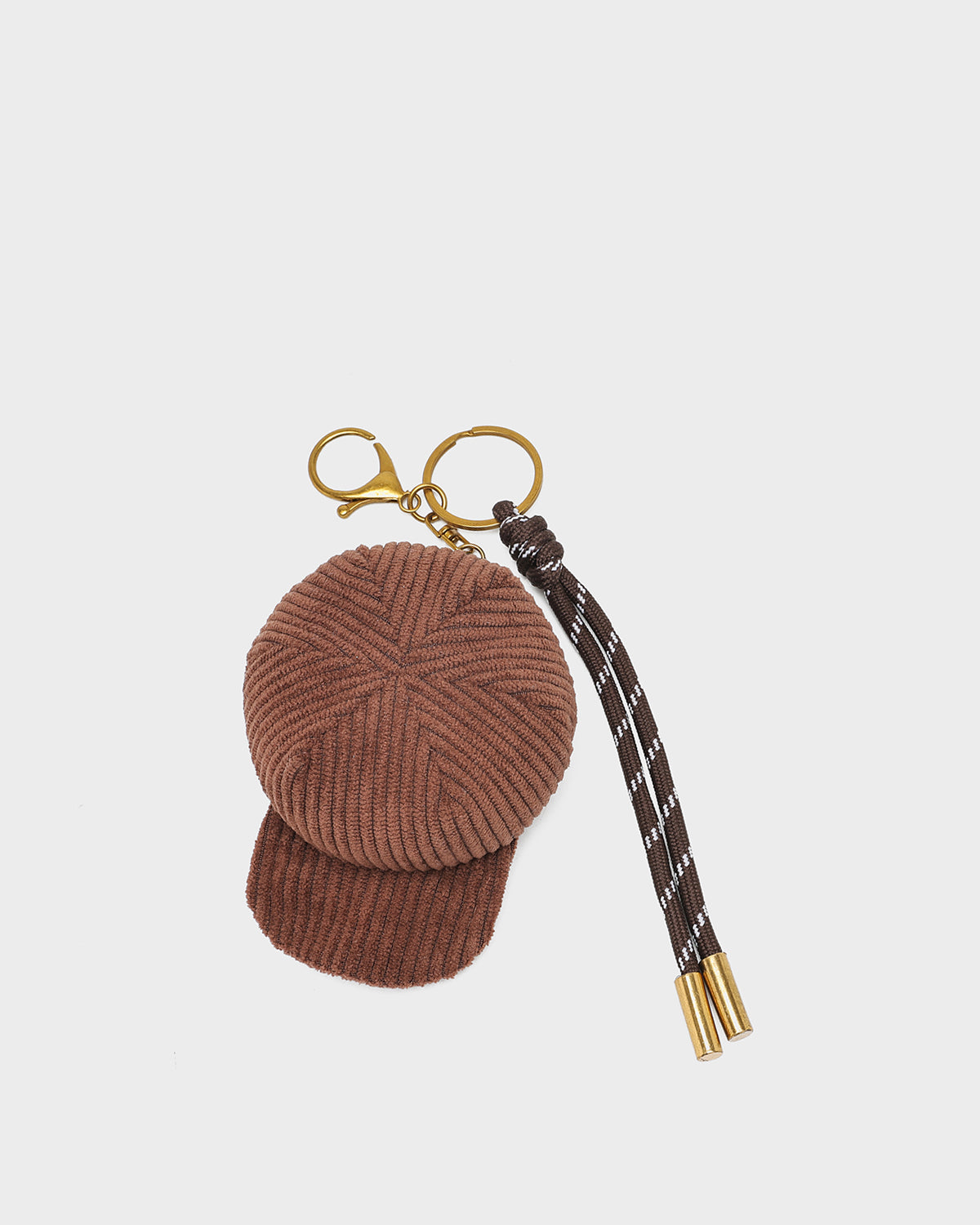 Brown Fuzzy Hat Bag Charm - Cute & Soft Keychain Accessory for Handbags, Backpacks & Gifts | Perfect for Winter Fashion & Everyday Use