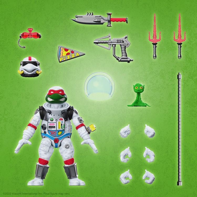 Teenage Mutant Ninja Turtles ULTIMATES! Space Cadet Raphael Action Figure - Collectible TMNT Toy for Kids & Adults - Perfect for Display, Play & Gifts