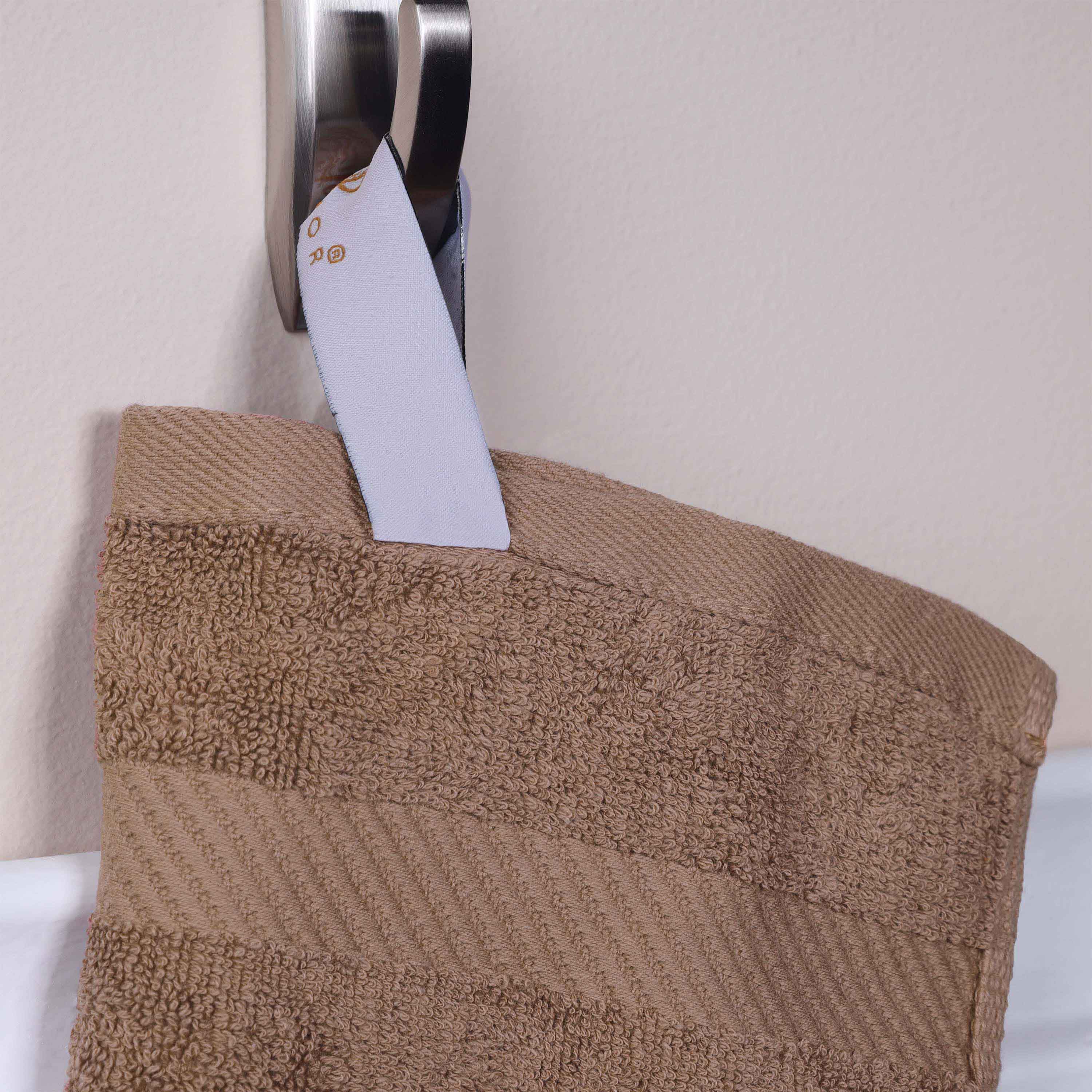Premium 6-Piece Egyptian Cotton Hand Towel Set with Elegant Dobby Border - Soft & Absorbent for Bathroom, Kitchen, and Guest Use