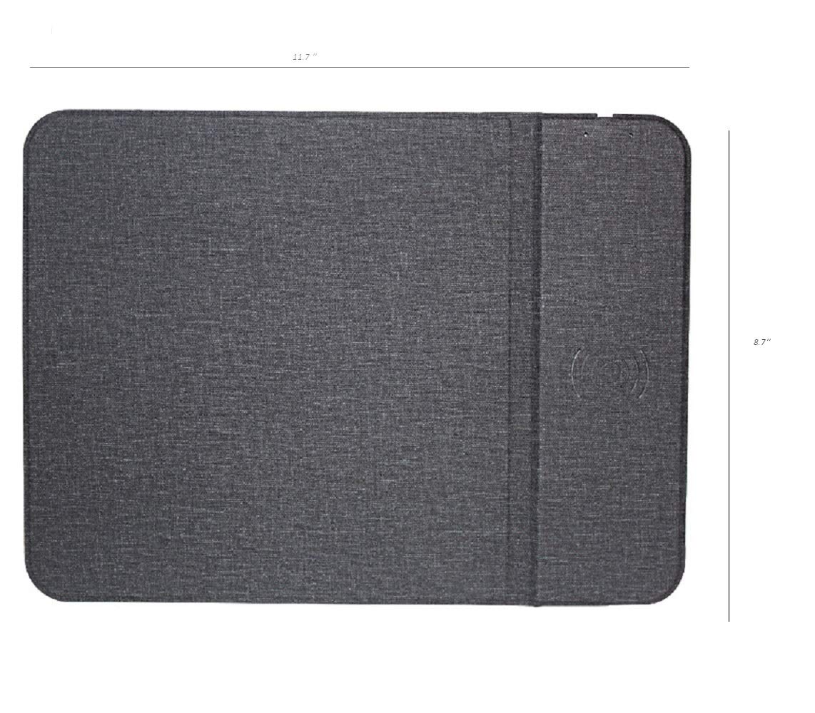 Wireless Charging Mouse Pad - Qi Certified 15W Fast Charger for iPhone, Samsung & All Qi-Enabled Devices | Perfect for Office, Gaming & Home Workspace