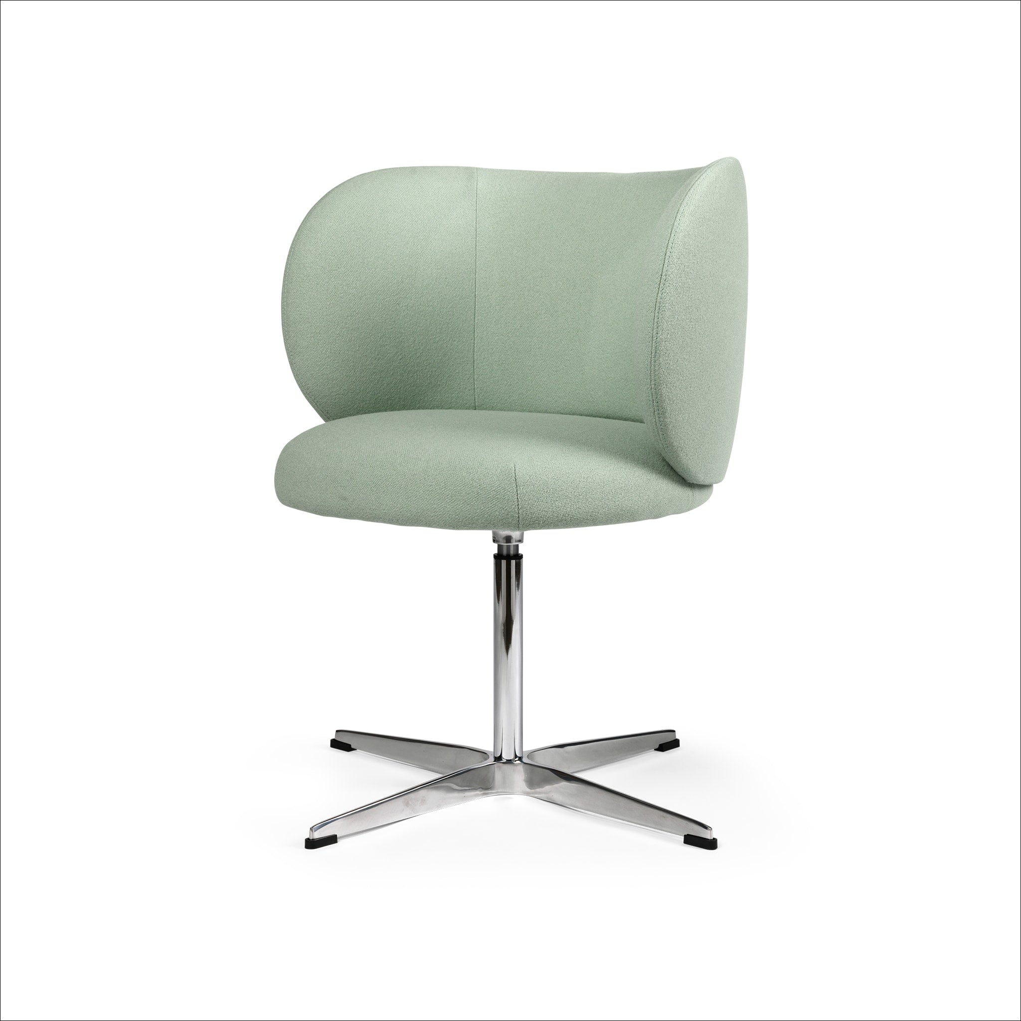 FERM LIVING Rico Swivel Dining Chair in Tonus Mint Green - Modern Mid-Century Style for Kitchen, Dining Room & Home Office