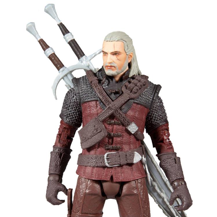 Mcfarlane The Witcher 3: Wild Hunt Geralt of Rivia (Wolf Armor) 7-Inch Action Figure - Collectible Game Character Model for Fans & Display - Perfect for Gaming Rooms, Office Decor, and Gift Giving