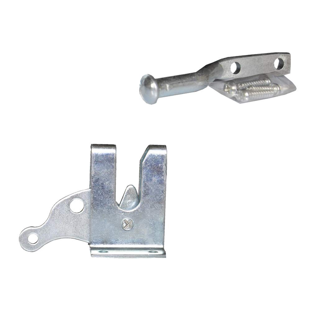 TOPBATHY Self-Locking Gate Latch - Heavy Duty Carbon Steel Auto-Locking Lever for Fence, Pasture, Farm & Garden Gates | Secure Entry for Livestock, Pets & Property Protection