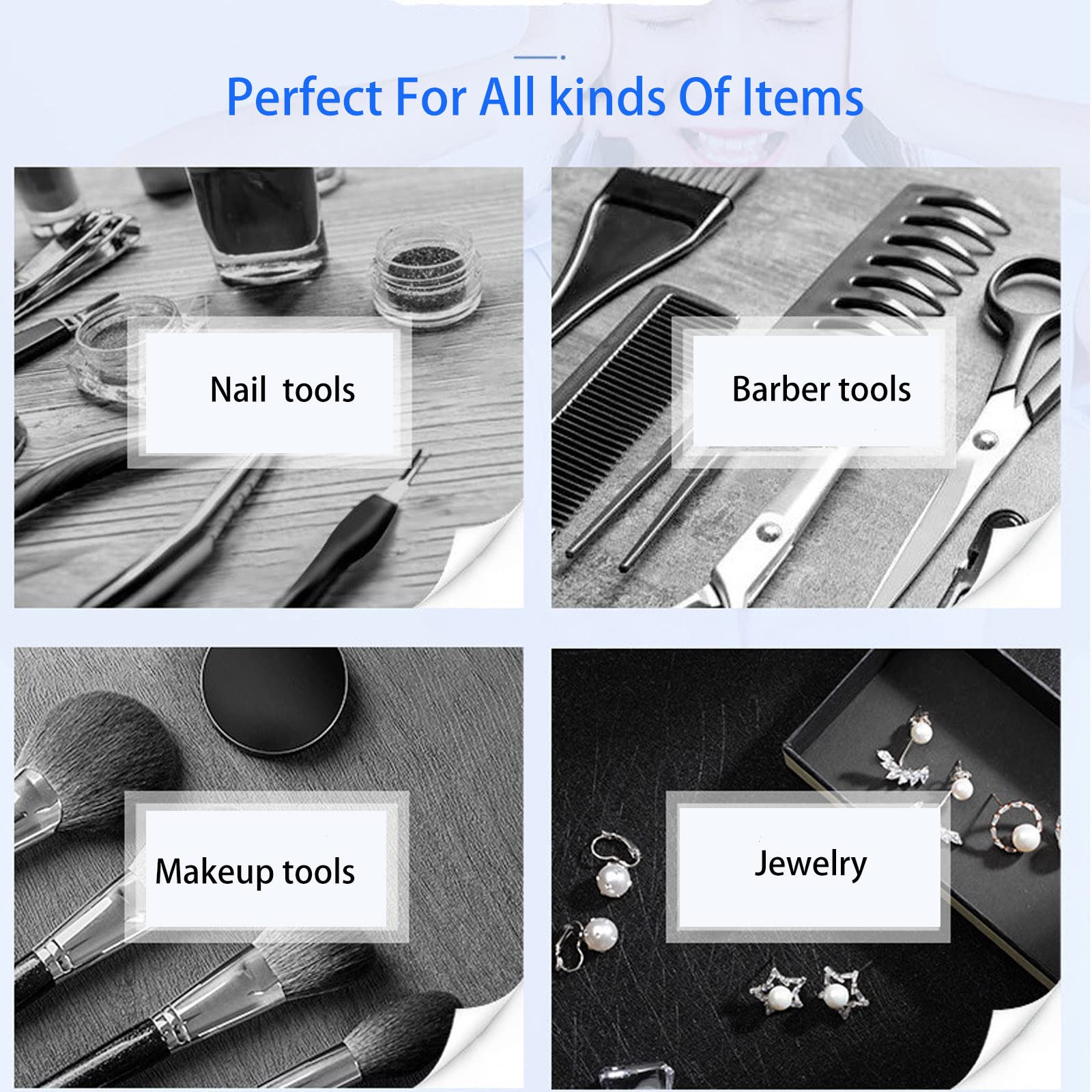 Professional 9L Large Capacity Nail Tool Sterilizer & Barber Sanitizer Cabinet - UV Sanitizing Box with Stainless Steel Tray for Spa, Salon & Beauty Tools - Perfect for Nail Salons, Barbershops & Home Use