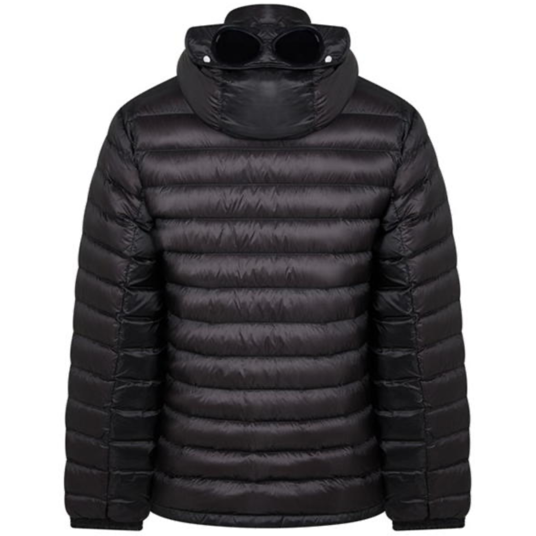 CP Company Black DD Shell Goggle Jacket - Waterproof Windproof Winter Coat for Men | Urban Streetwear & Outdoor Adventure