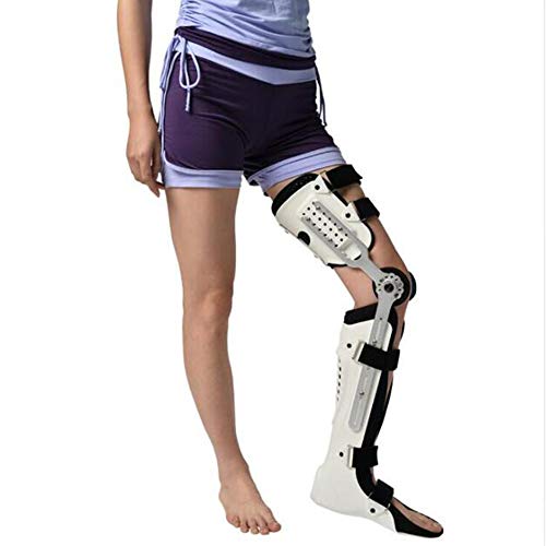 YC° Knee Brace & KAFO Support - Adjustable Stiff Thigh Knee Ankle Orthosis for Pain Relief & Joint Stability (Left/Right Leg) - Ideal for Sports Injuries, Arthritis & Post-Surgery Recovery