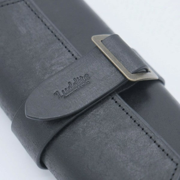 MAYA Premium Leather Roll Pen Case - Elegant Stationery Organizer for Fountain Pens, Ballpoints & Art Brushes - Perfect for Office, School & Travel Use